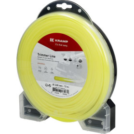 Fil de coupe Ø 2.65mm 72m rond jaune Kramp