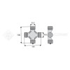 Croisillon circlips extérieurs - BONDIOLI ET PAVESI - Longueur: 106mm - Diam. Croisillon : 30.2mm