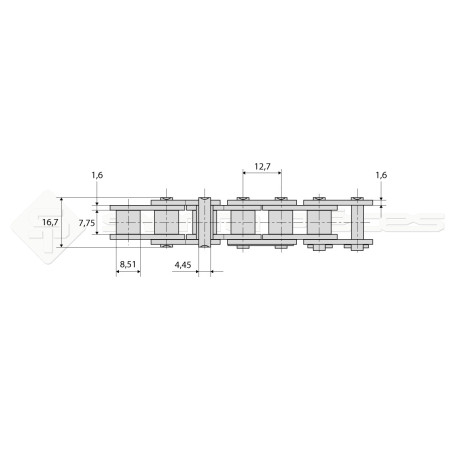 Rouleau 5m ISO standard - Réf: DA21737