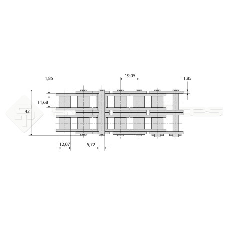 Rouleau 5m ISO standard - Réf: DA21780