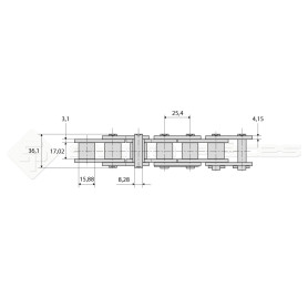 Rouleau 5m ISO standard - Réf: DA21785