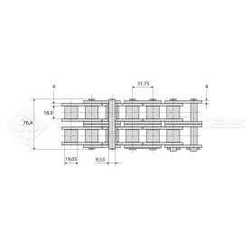 Rouleau 2m50 ASA standard - Réf: DA21808