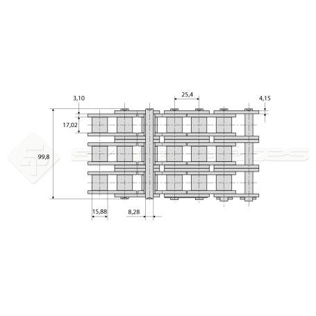 Rouleau 5m ISO standard - Réf: DA21835