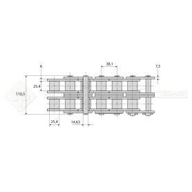 Rouleau 5m ISO standard - Réf: DA21839