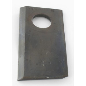 Couteau Gauche p/ Taarup, Deutz-Fahr, Vicon - KT5514200001 - L: 105mm - l: 48 mm - Diam.: 20, 5 - Ref: KT5514200001