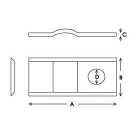 Couteau p/ Claas - L: 105mm - l: 47 mm - Diam.: 21